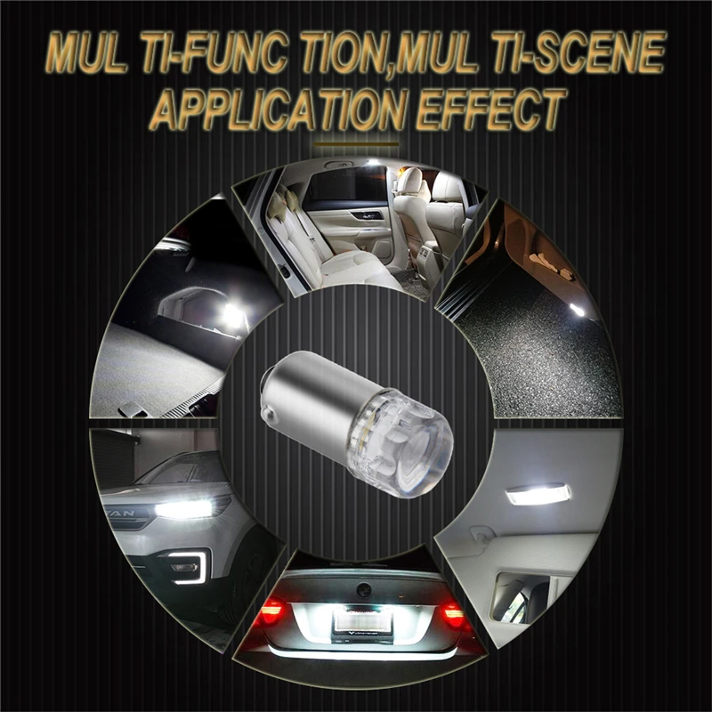 1 حزمة BA9S T4W T11 12913 12910 12929 المصابيح لمبة أضواء السيارة الداخلية مصباح تلقائي تيار مستمر 12 فولت #6