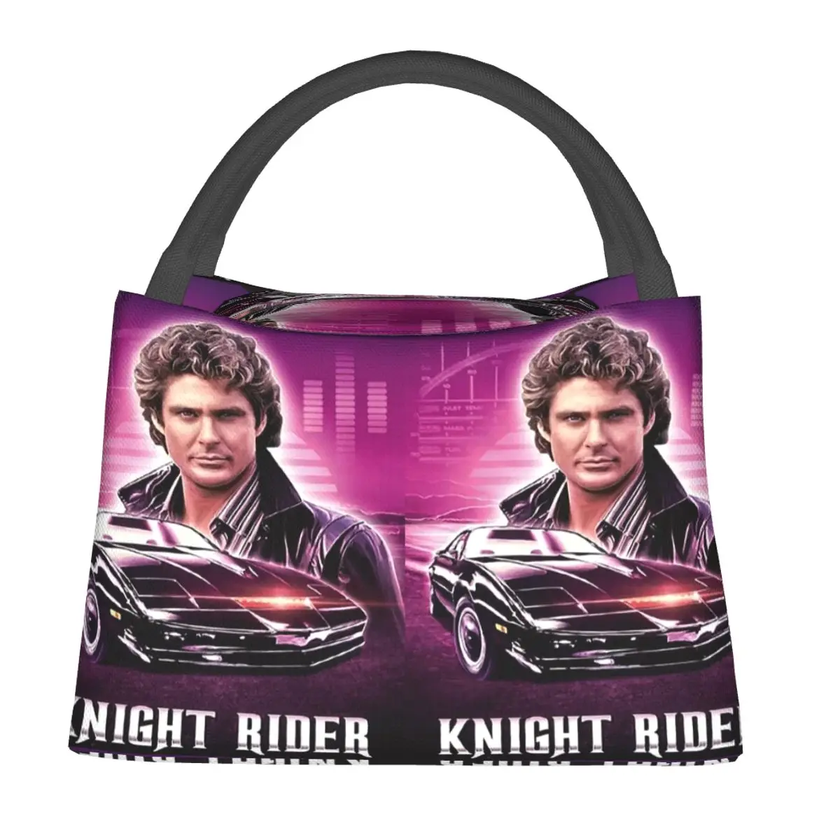 Knight Rider Action Tv Series Insulated Lunch Bag for Women Kids Portable Food Boxes Thermal Lunch Box Tote
