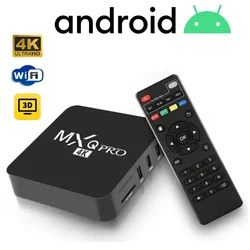 MXQpro-Dispositivo de TV inteligente RK3229, decodificador con Android 10,1, 64GB, 4K, reproductor multimedia de Youtube, Android 7,1, 4GB, 32GB, Control remoto