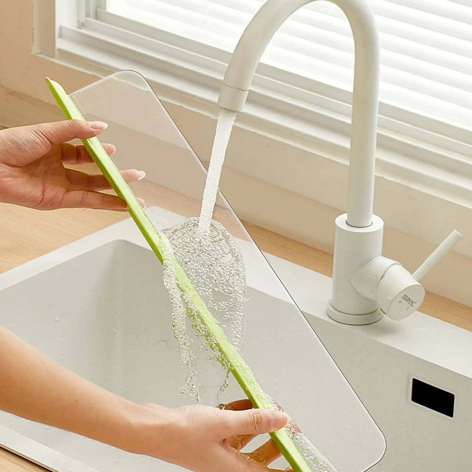Sink Baffle Kitchen Splash Guard Household Non Slip Water Barrier Kitchen Sink Splash Guard Protect Clothes From Splashing Water
