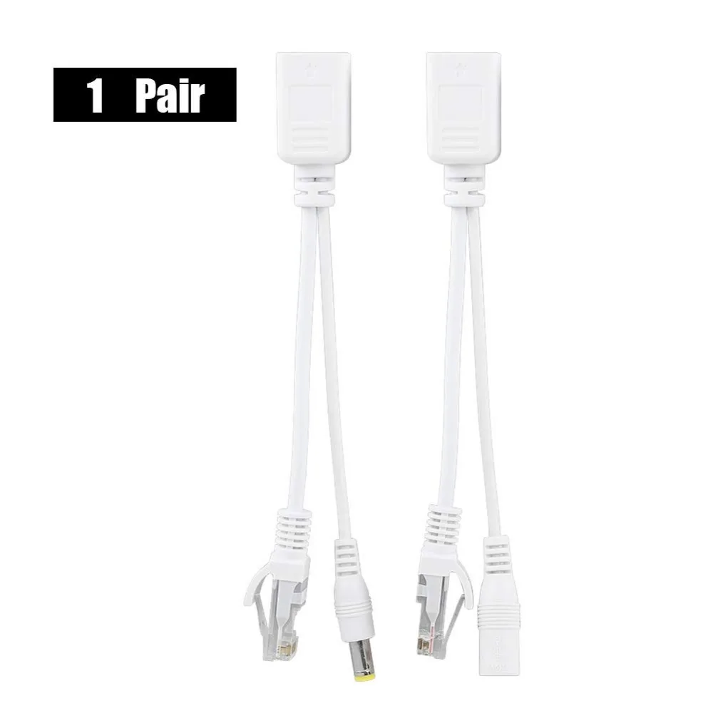 Cavo POE alimentatore passivo adattatore Ethernet Splitter RJ45 modulo di alimentazione iniettore 12-48v per IP Camea
