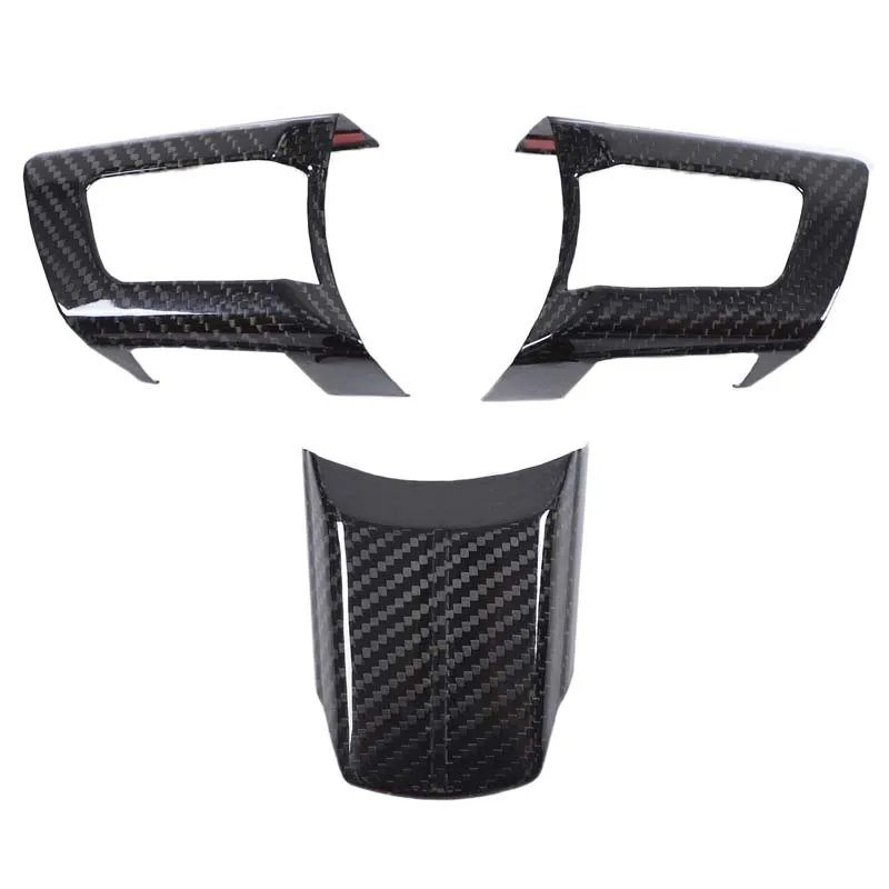 

Real Carbon Fiber For Mazda MX-5 MX5 Miata 2009-2014 Car Steering Wheel Button Frame Cover Trim Interior Car Accessories