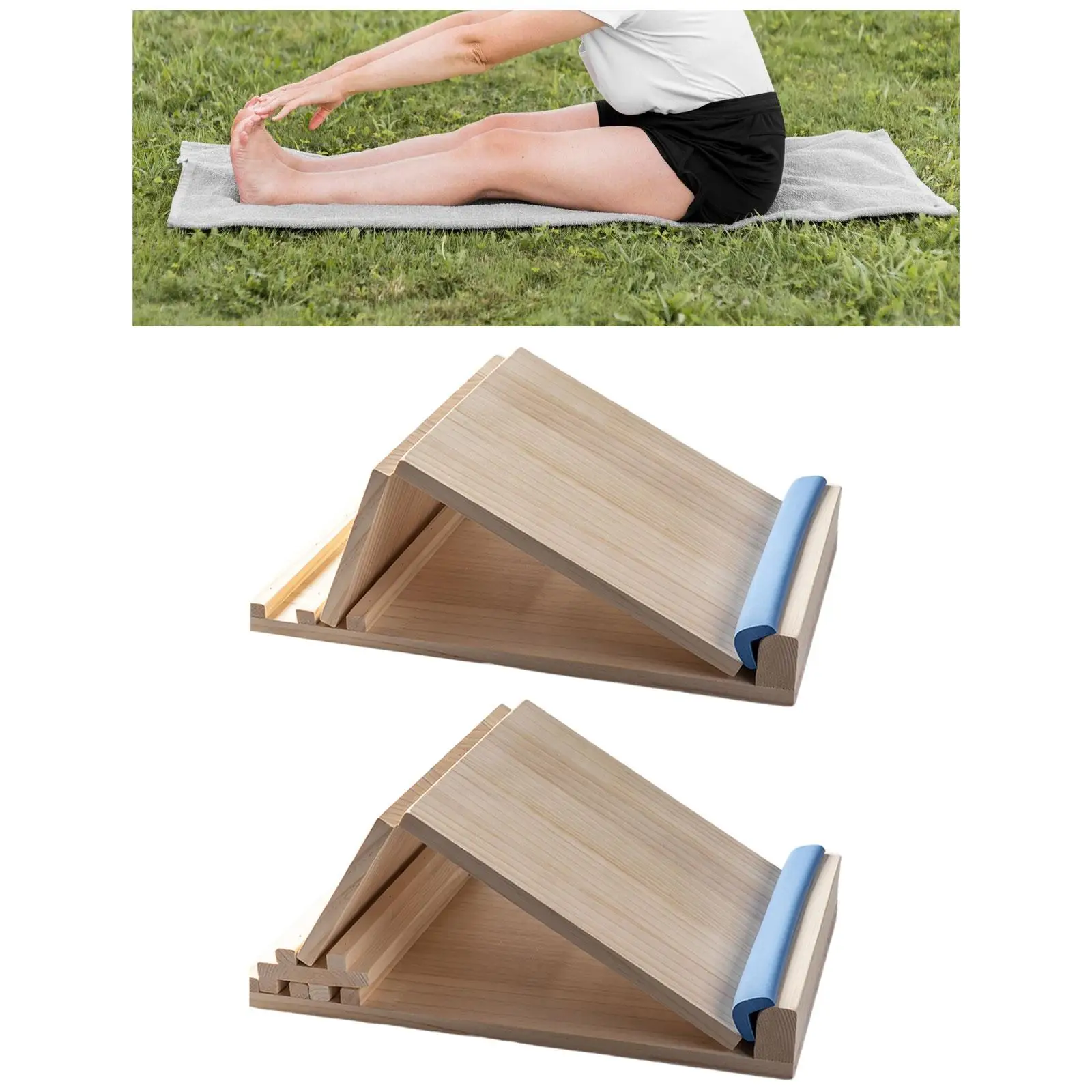 Wooden Slant Board Adjustable Angles Fitness Pedal Fitness Pedal Stretcher for Training Equipment Tight Calves Body Stretching