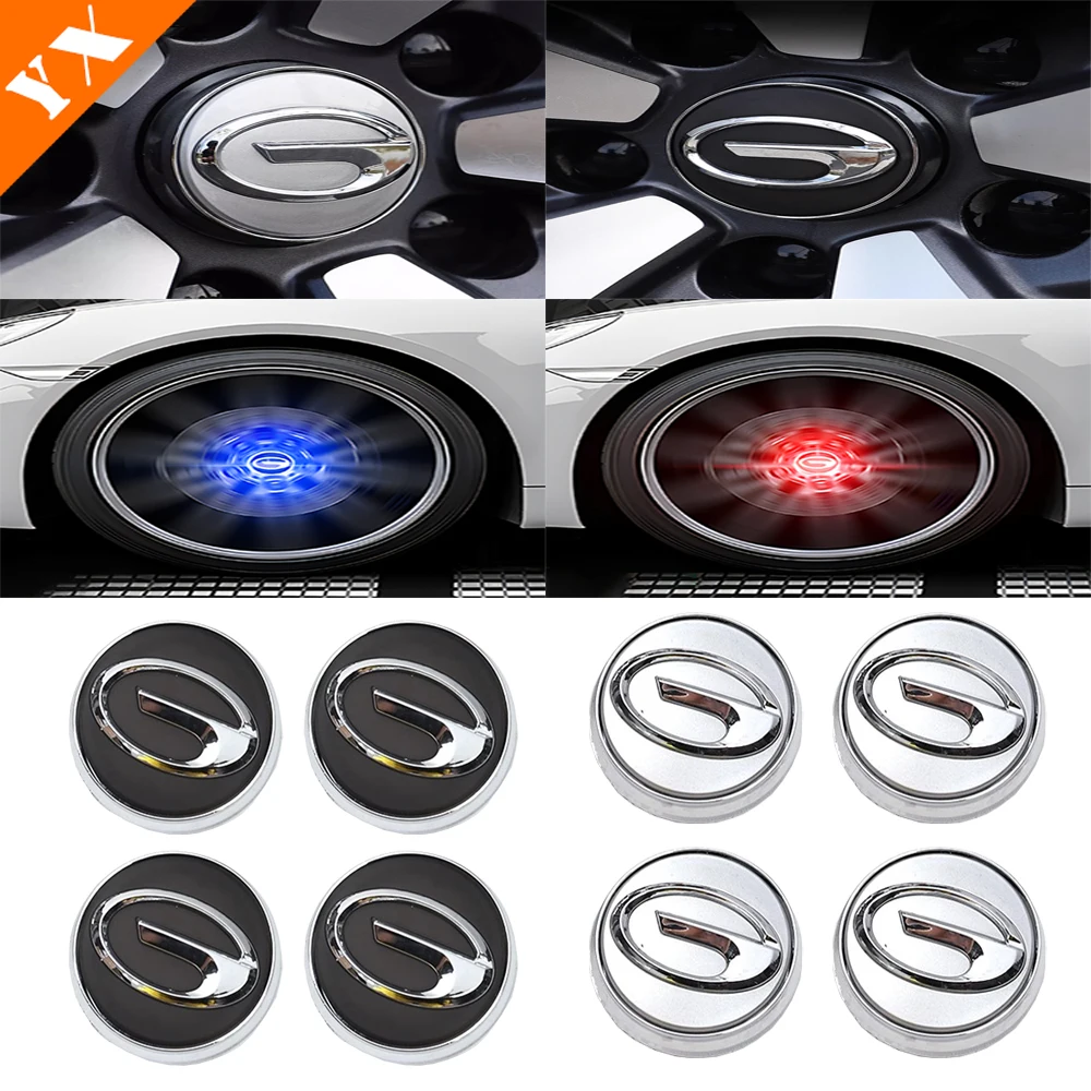 For Trumpchi GAC GS8 2023-2024 Maglev LED Car Wheel Logo Decoration Replacement Accessories