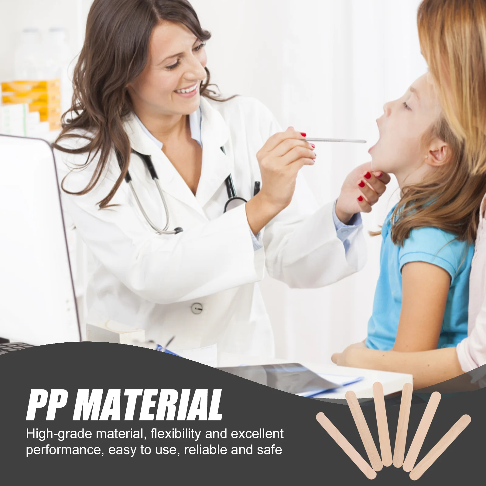 

200 Pcs Spatula Useful Tongue Depressor Mouth Diagnostic Sticks Depressors for Portable Advanced