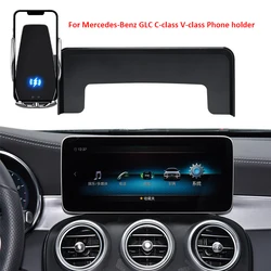 Car Mobile Phone Holder For Mercedes Benz GLC X253 C Class W205 V-Class Fixed Screen Portable Bracket Car Holder Cell Phone