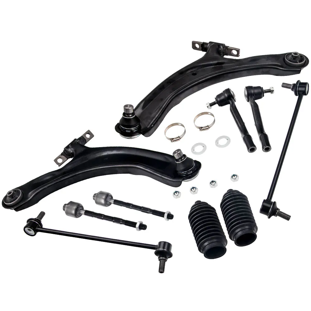 SUSPENSION CONTROL ARM WISHBONE+STABILISER LINK+TIE ROD END for peugeot 206
