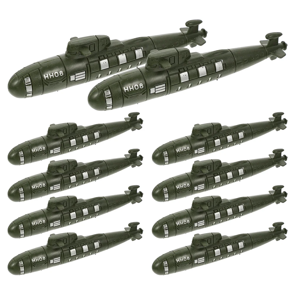 

12 Pcs Simulated Submarine Navy Toys Submarines Model Small Desktop Models Crafts Fake Statue Adornment