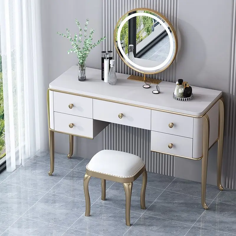 Factory Direct 2026 American light luxury solid wood dresser simple master bedroom European luxury makeup storage cabinet integr