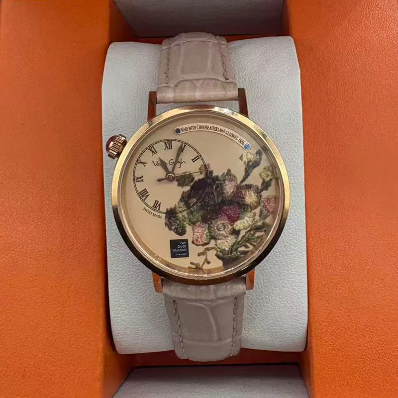 VAN GOGH Ladies Quartz Watch Luxury Stainless Steel Waterproof Watch Ladies Quartz Movement 2025 New Fashion Ladies Watch Gift