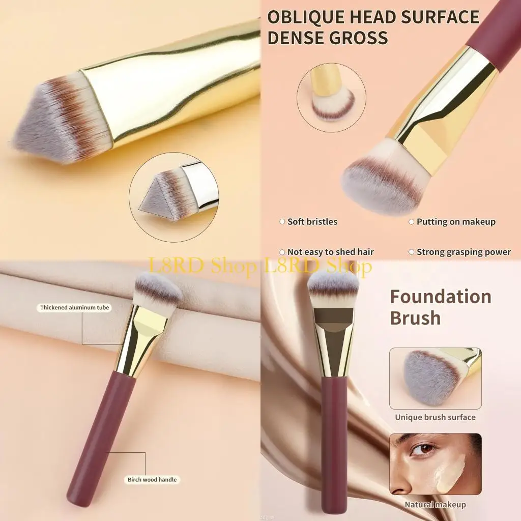 

L8RD Makeup Brush Concealer Brush Contours Brush for Blending Liquid Face Makeup Tool