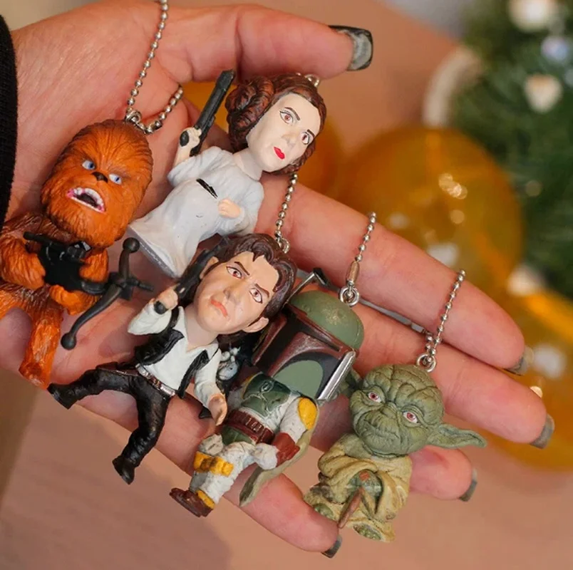 

5pcs Wars Keychain Blind Box Kawaii Mini Action Figure Cute Backpack Pendent Phone Decoration Perfect Surprise Gift For Fans