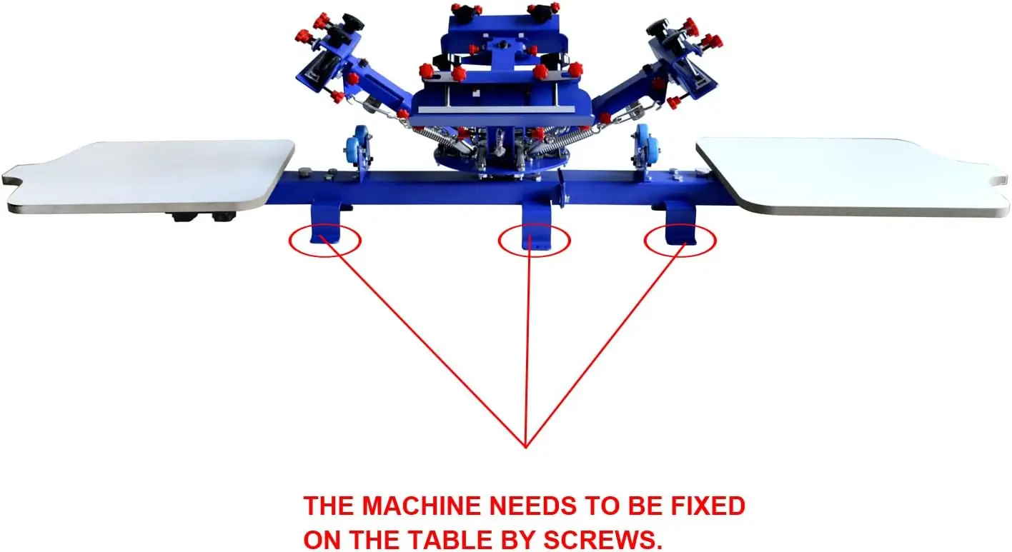 طابعة شاشة من نوع الطاولة 4 ألوان 2 محطة مايكرو تسجيل آلة طباعة الشاشة الحريرية طابعة تي شيرت الصحافة #2