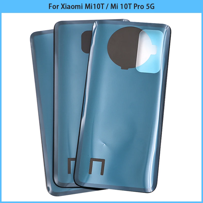 For Xiaomi Mi 10T Pro 5G battery Back Cover 3D Glass Panel Rear Door Mi10T Housing Case Adhesive Replace