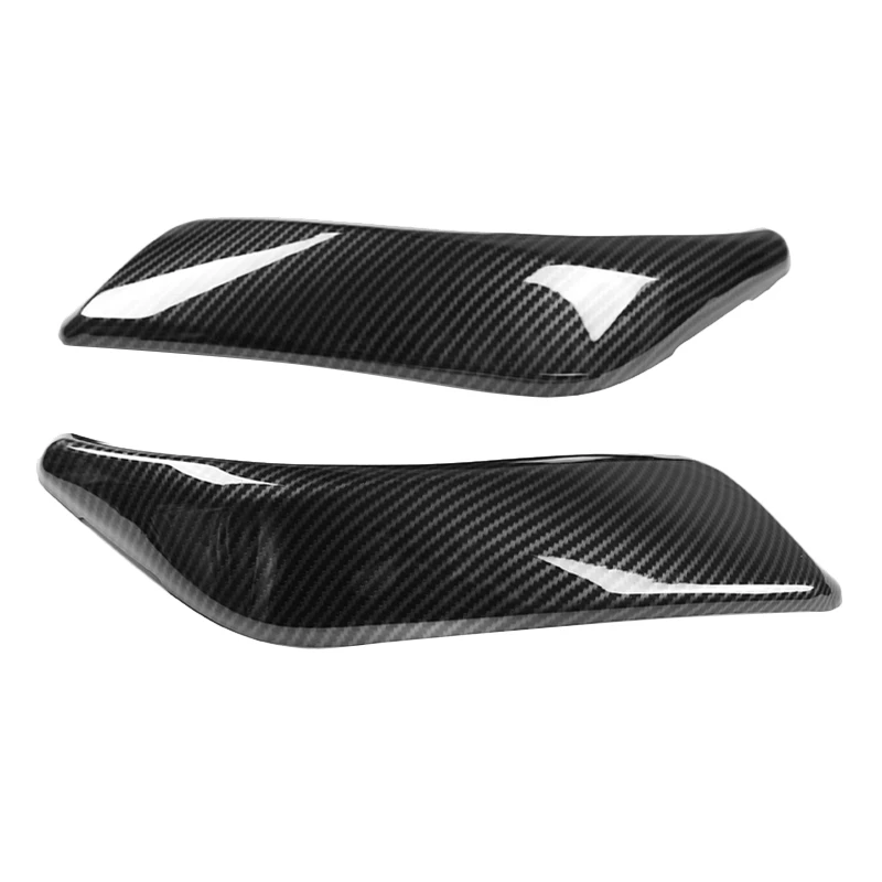 2Pcs Carbon Fiber Car Inner Door Handle Trim Pull Grab Panel Handle Cover For-BMW F20 F21 F22 F23 12-18 2 Door