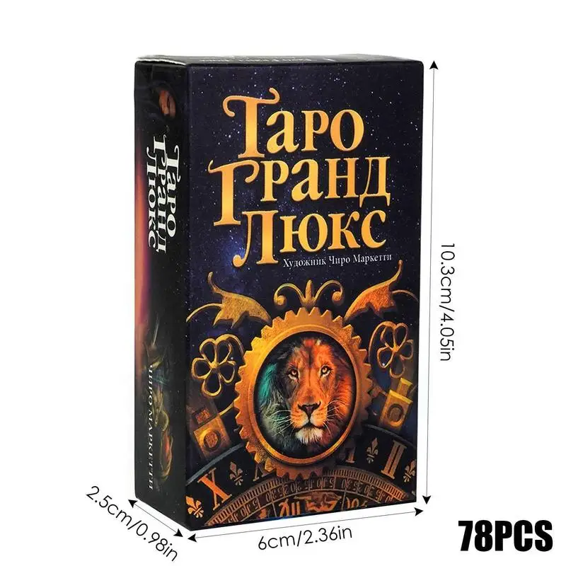 78 Tarot Card Divination Personal Use Tarot With Paper Instructions Deck Full Russian Edition Oracles Deck For Girl Board Game