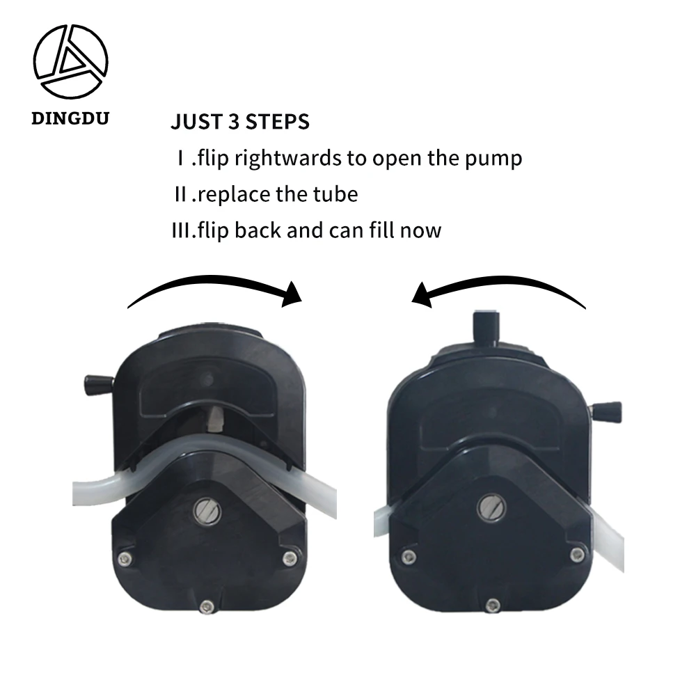 RDB-1G | 반자동 연동 펌프, 액체 충전 기계, 병 필러-샴푸, 페인트, 부드러운 점성 액체