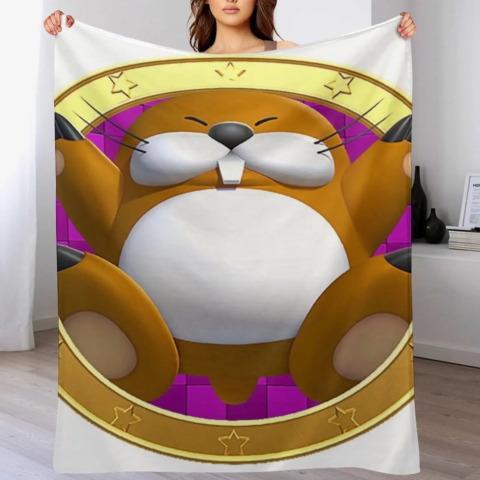 

Monty Mole Throw Blanket Giant Sofa manga Soft Beds Quilt Blankets