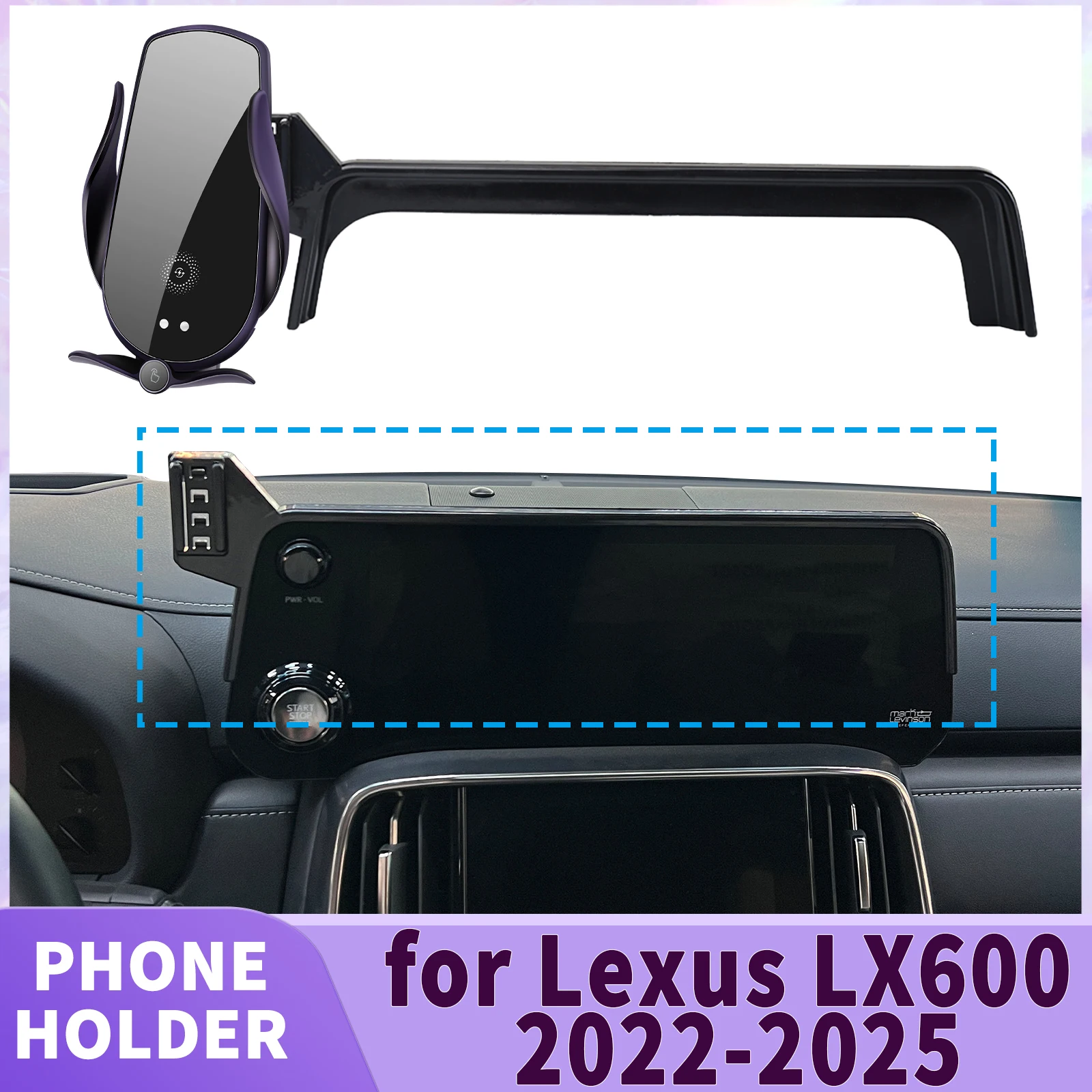 

fit for Lexus LX600 2022 2023 2024 2025 Screen Base Phone Holder Mount ​​ Secure Clip Car​​ accessoires