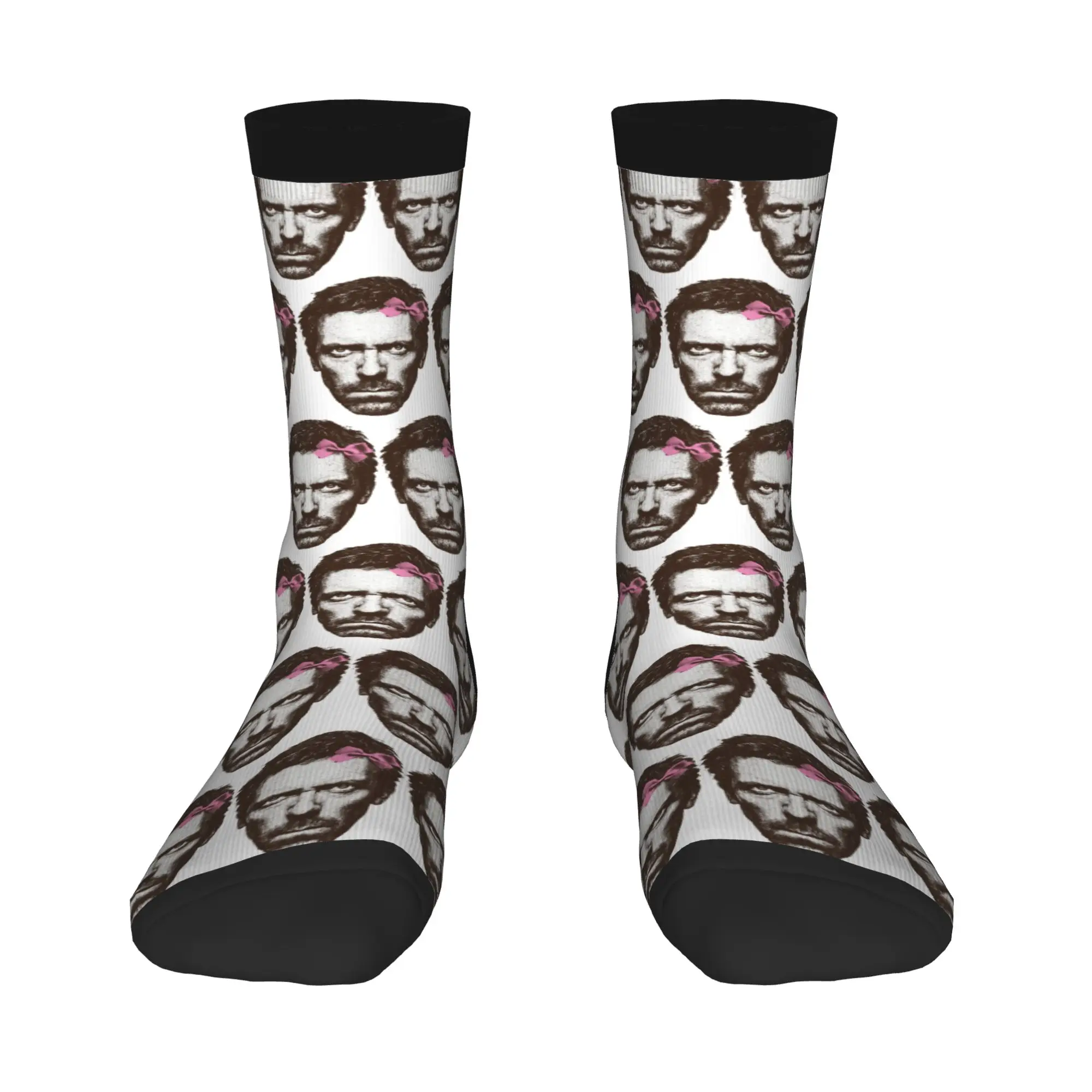 جوارب دكتور جريجوري هاوس مطبوعة على شكل رأس جوارب قوطية للجنسين جوارب تزلج ناعمة قابلة للتنفس جوارب شتوية جرافيك مضادة للعرق