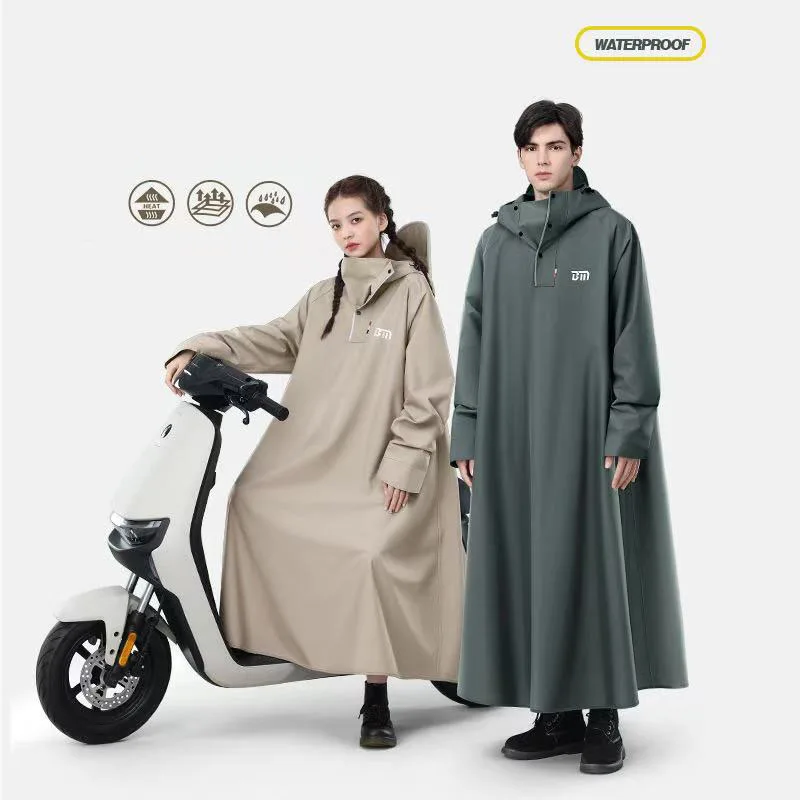 

Thicken Oxford Women Men Raincoat Waterproof Bicycle Rain Poncho Reusable Hooded Rain Capes Bike Motorcycle Rainwear