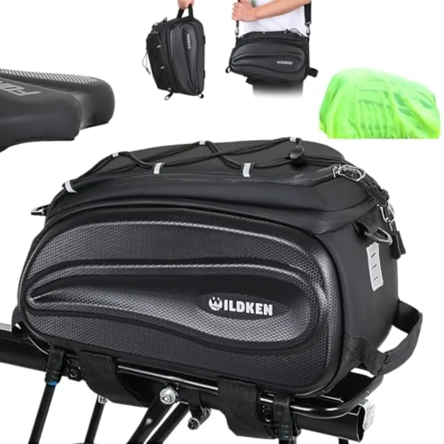

Bike Rack Bag for Ebike Bicycle 12L Waterproof Reflective Rear Bike Rack Bags Bicycle Electric Bike Trunk Bag Cycling Storage S
