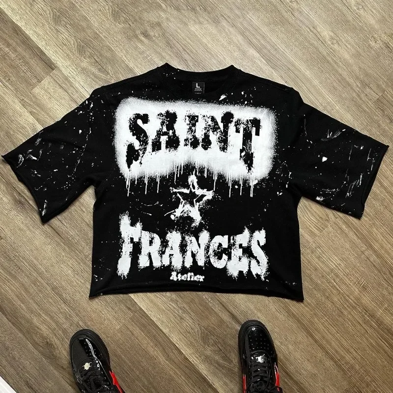 T-shirt graphique pour hommes et femmes, style Y2k, streetwear Harajuku, rétro, hip hop, printemps, été, mode décontractée, nouveau