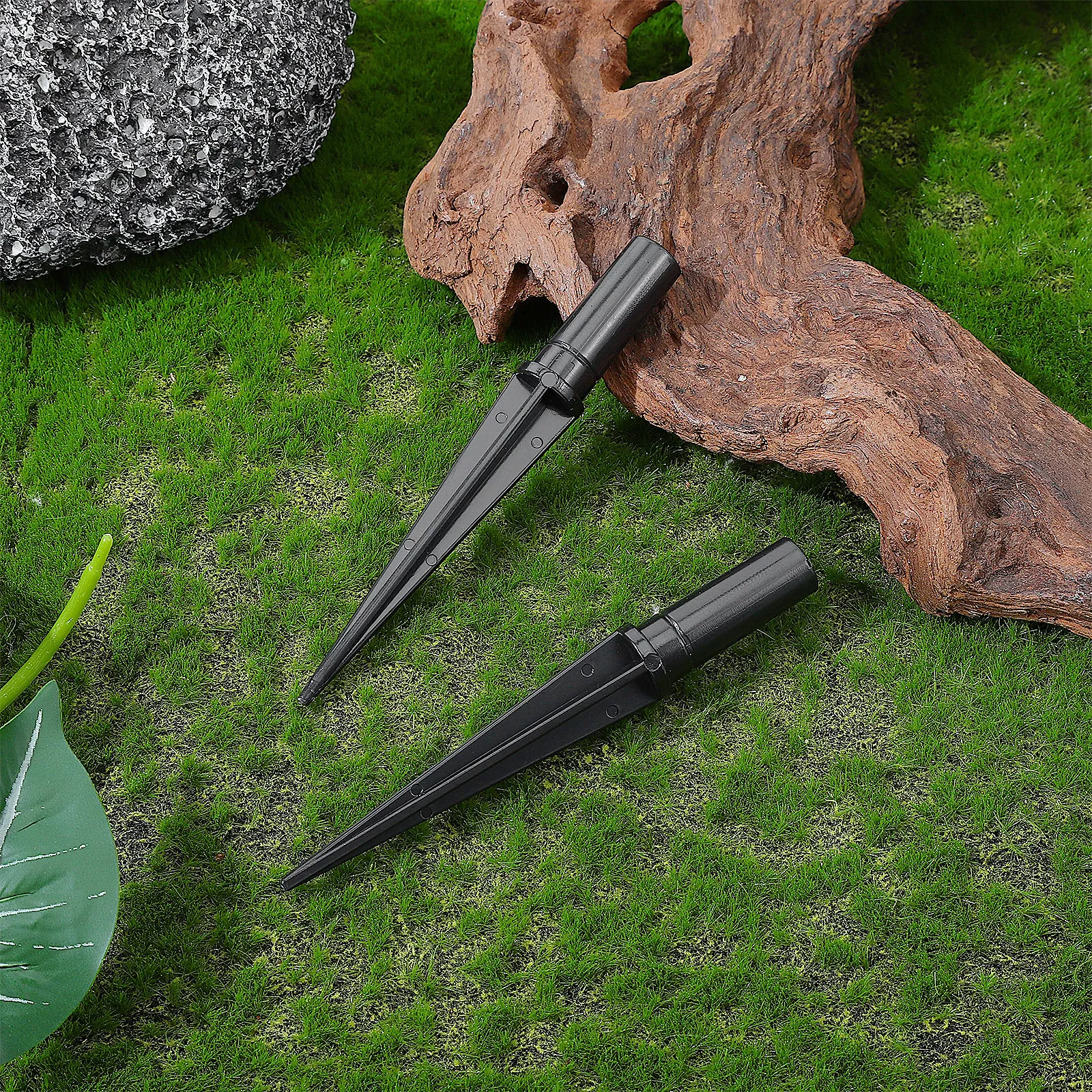 Solar Light Replacement Stakes 10 Pack Plastic Ground Spikes for Garden Pathway Lawn Landscape Lamps
