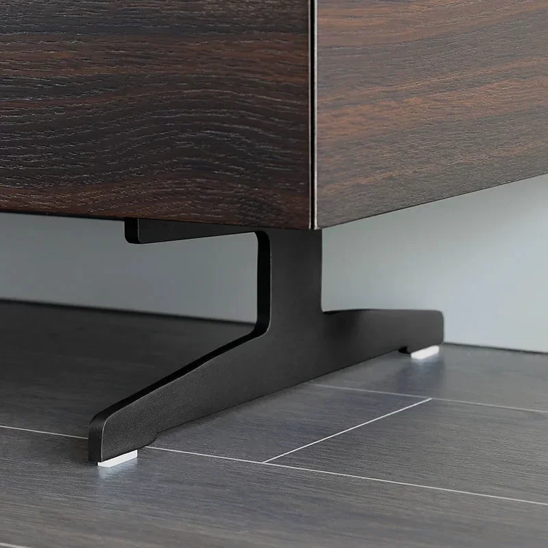 

Italian light luxury solid wood smoky color high-end dining side cabinet villa living room side cabinet bedroom TV cabinet
