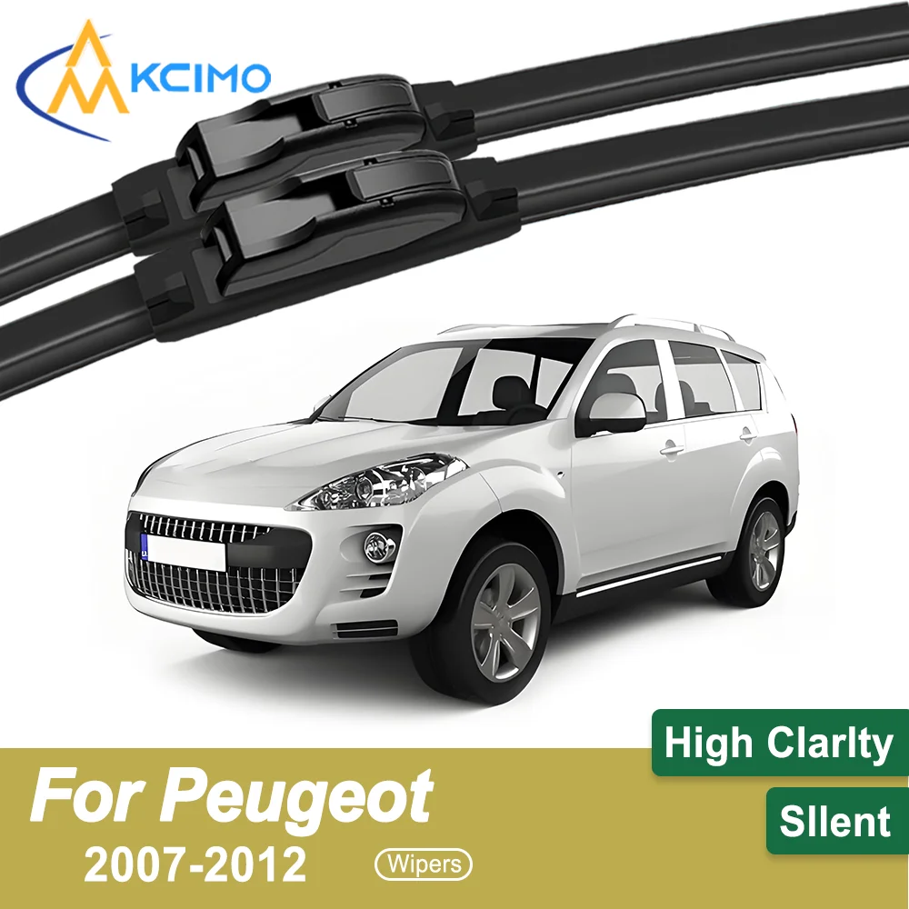 

2-Pack Superior Wiper Blades for Peugeot 4007 2007-2012 All-Season Durable Quiet Wiping Uninterrupted Visibility