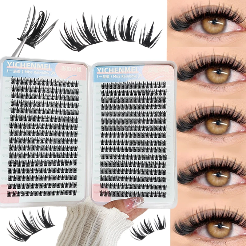 32 Rows Large Capacity False Eyelashes Natural Simulation Dense 3D Single Cluster DIY Eyelash Book Lashes Extension Beauty Tools