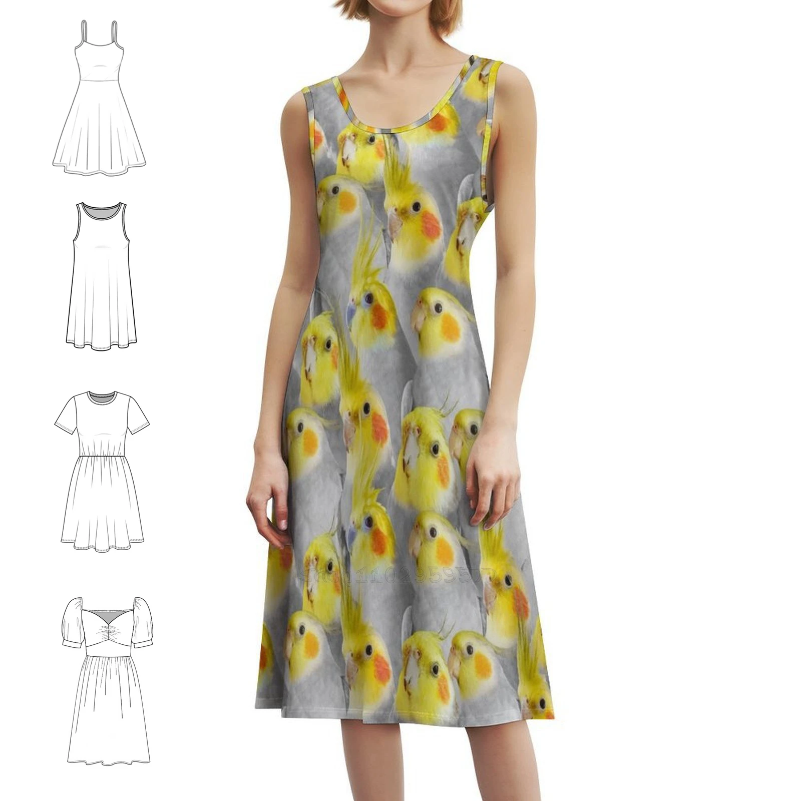 فستان كوكاتيل بنمط حشد على الطراز الكوري للنساء فستان كاجوال أنيق للحفلات أو الارتداء اليومي قمصان بيرب كوكاتيل #1