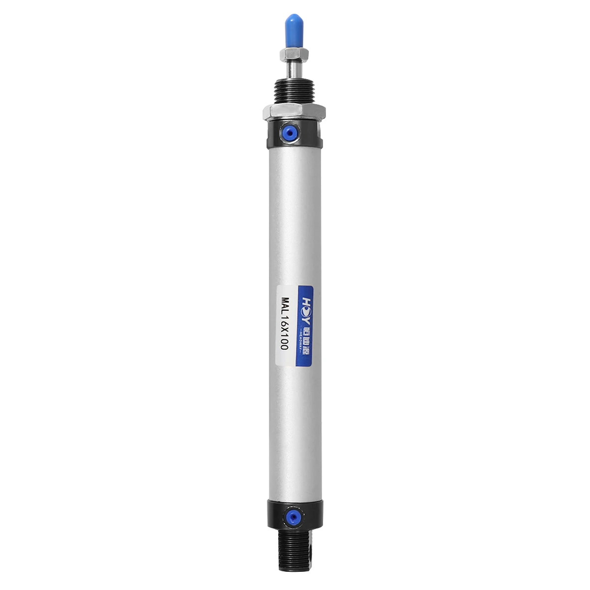 

16Mm Pneumatic Mini Air Cylinder Double Action Single Rod 100Mm Stroke 16Mm Bore Double Screw Hole Thickened Aluminum Alloy