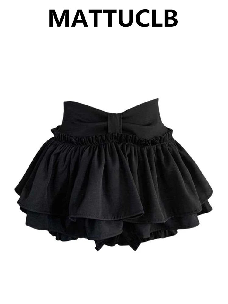 

Summer Women Preppy Kpop High Street Mini Skirt Ballet Core Party Design Korean Fashion Harajuku Japanese A-line Tide Culottes