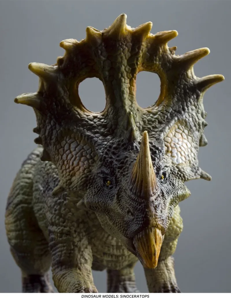 Modelos de Dinosaurios Simulados Sólidos de Plástico Duro, Figuras Coleccionables de Sinoceratops, Triceratops y Pentaceratops del Jurásico, Juguetes de Regalo
