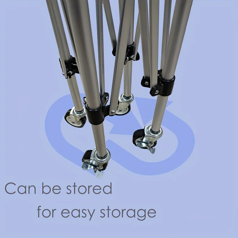 عربة تنس مريحة من سبائك الألومنيوم قابلة للطي بإطار تخزين لمدرب تنس الطاولة وعربة التقاط بإطار كروي