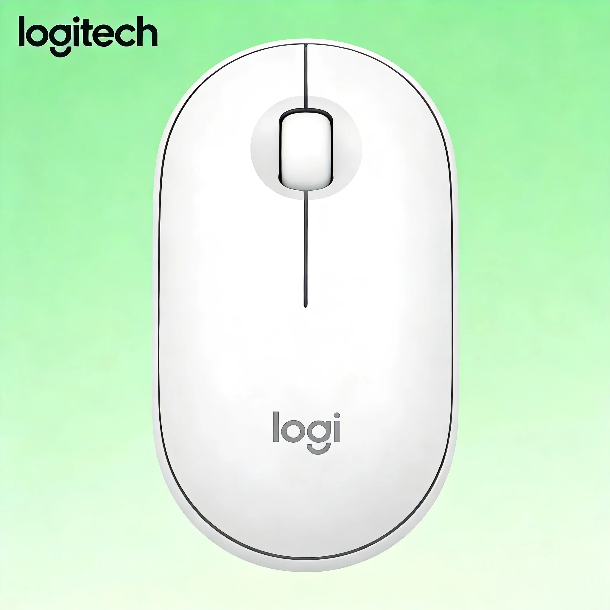 

Logitech M350 wireless dual-mode silent office mouse, blue white black green pink purple mouse, compact and convenient