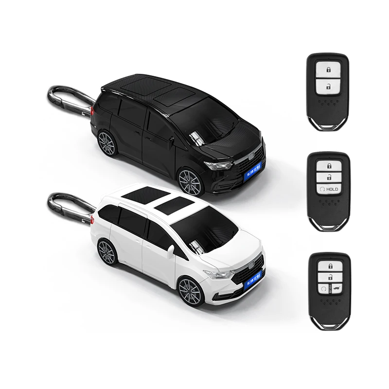 Car Styling for Honda Fit Odyssey Inspire Breeze Crider Smart Remote Car Key Case Cover Fob Keychain Touch Light Accessories