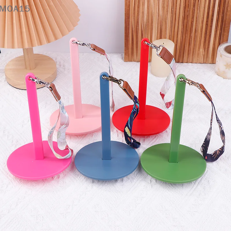 Portable Yarn Holder Acrylic Spinning Knitting Tools Crochet Accessories Stand DIY Sewing Thread Spool With Wrist Strap Winder