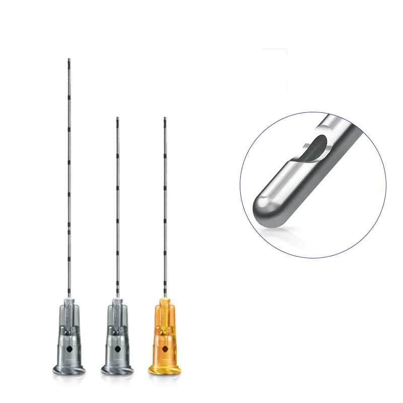 50 SZTUK / Pudełko Sterylna Końcowa Kanula 23g 25g 50mm 70mm 38mm Elastyczna Kanula do Pielęgnacji Powiek i Nosa z Czerwoną Kropką, Końcowa Mikrokanałka Igła