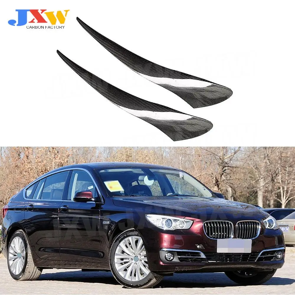 

Carbon Fiber Front Bumper Head Eyelid Eyebrow Trims for BMW 5 Series GT F07 2009-2017 Foglamp Eyelid Eyebrow Car Decoration