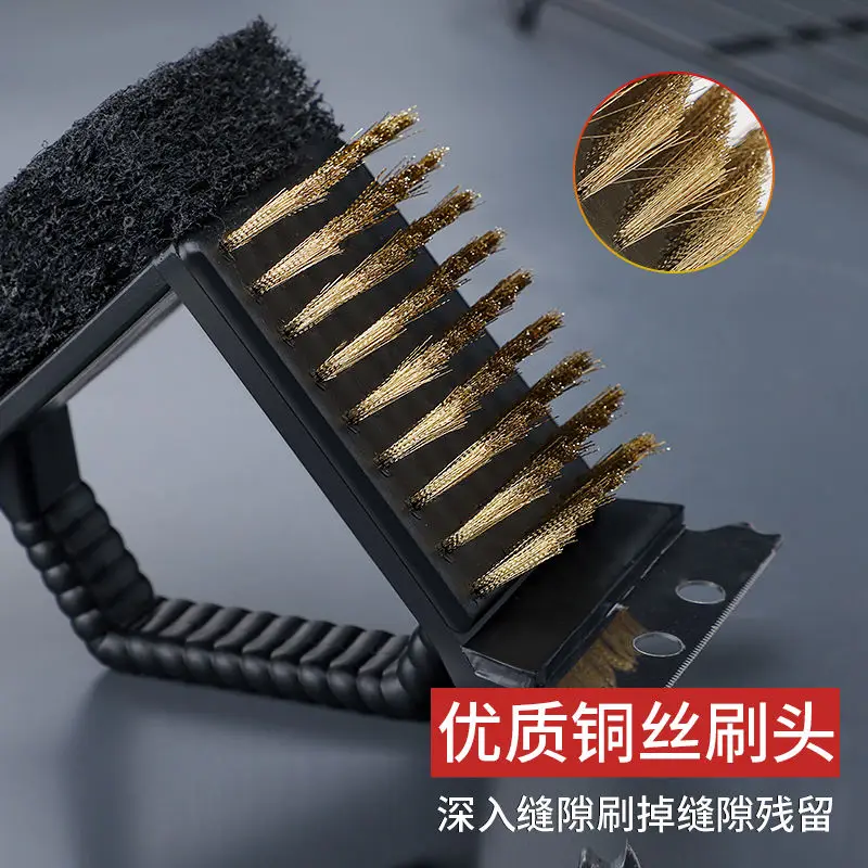 Barbecue Wire Grilling Wire Brush Barbecue Wire Brush Carbon Grilling Wire Cleaning Brush Short Handle Cleaning Products