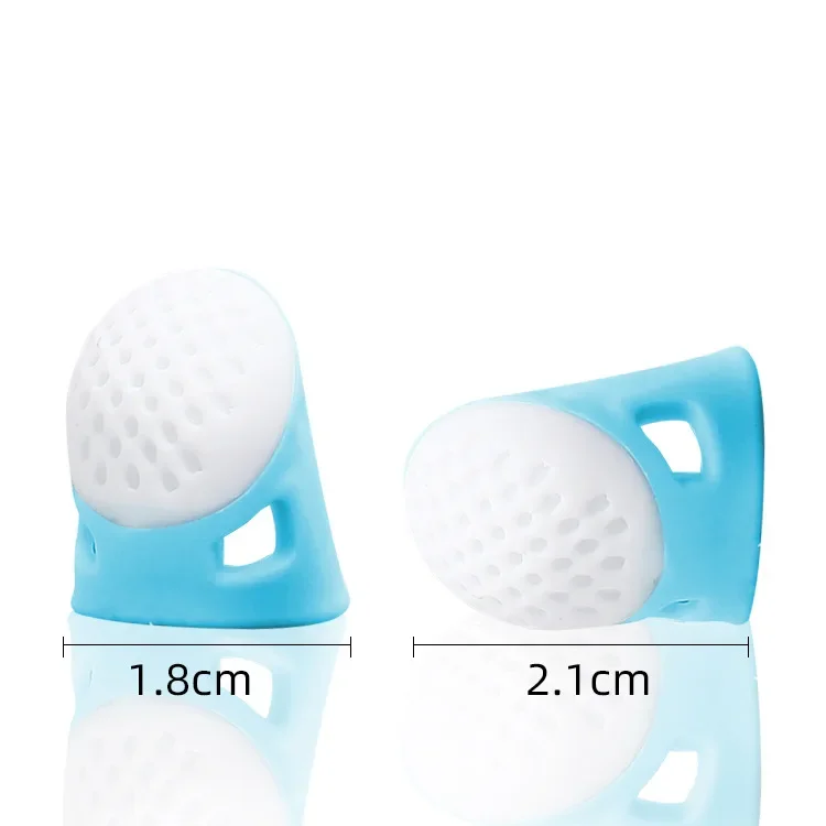 Silicone Thimbles Anti-stick Finger Cover Household Sewing Finger Protector Multifunctional Fingertips Crafts Sewing Tools