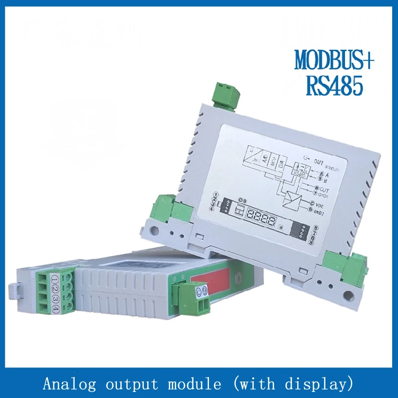 Digital Tube Display Modbus Rtu RS485 Control Analog Output DA Module 4-20ma/0-5V/0-10v