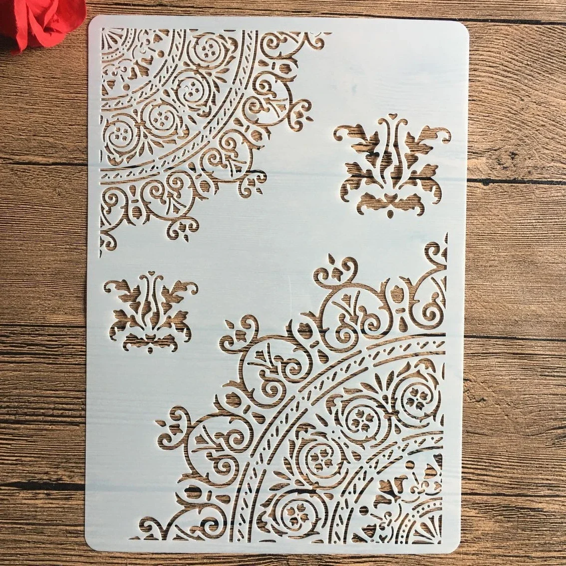 

A4 29 * 21cm Mandala DIY Stencils Wall Painting Scrapbook Coloring Embossing Album Decorative Paper Card Template,wall