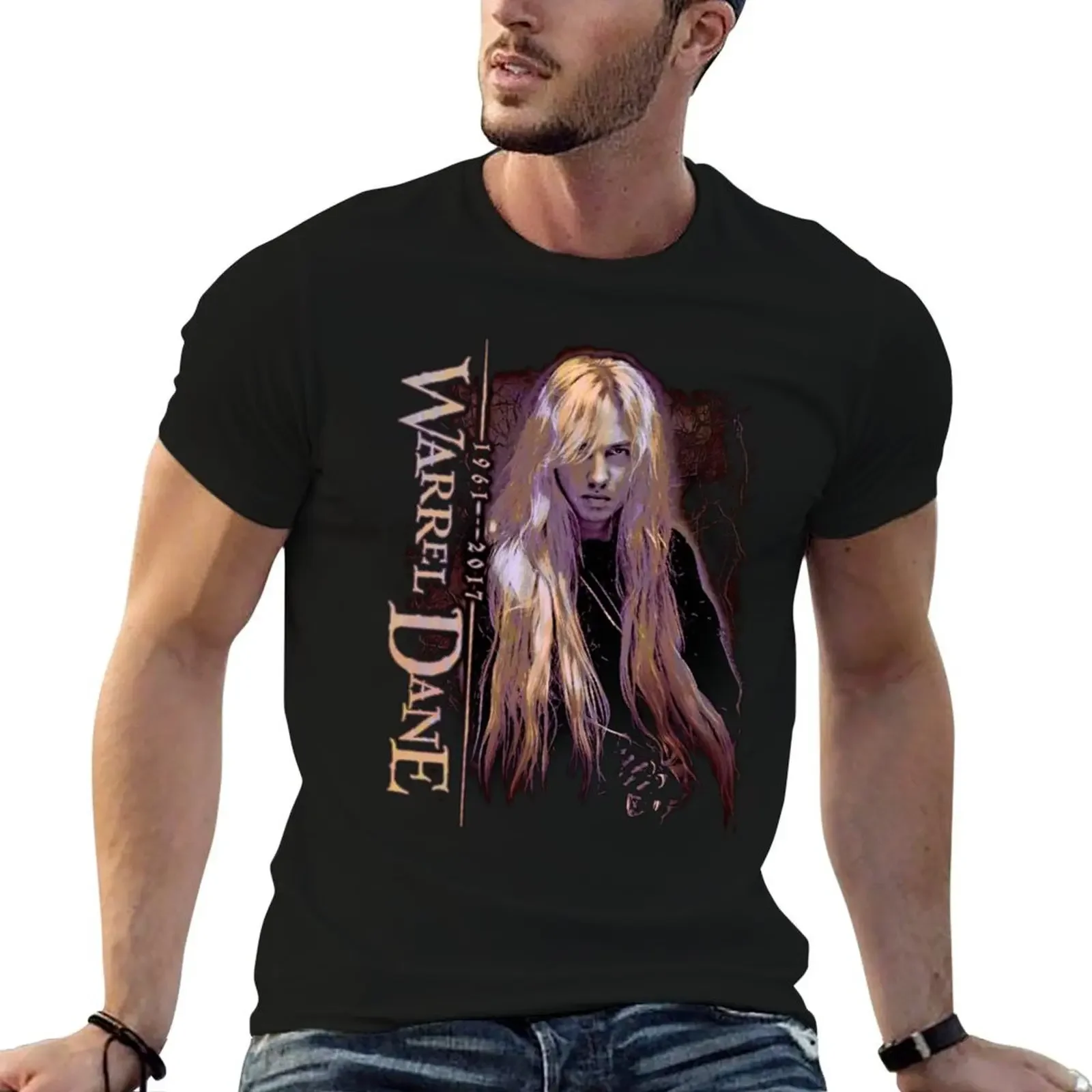 

Warrel Dane Tribute (chemise noire) T-Shirt oversized shirts graphic cotton t shirt men