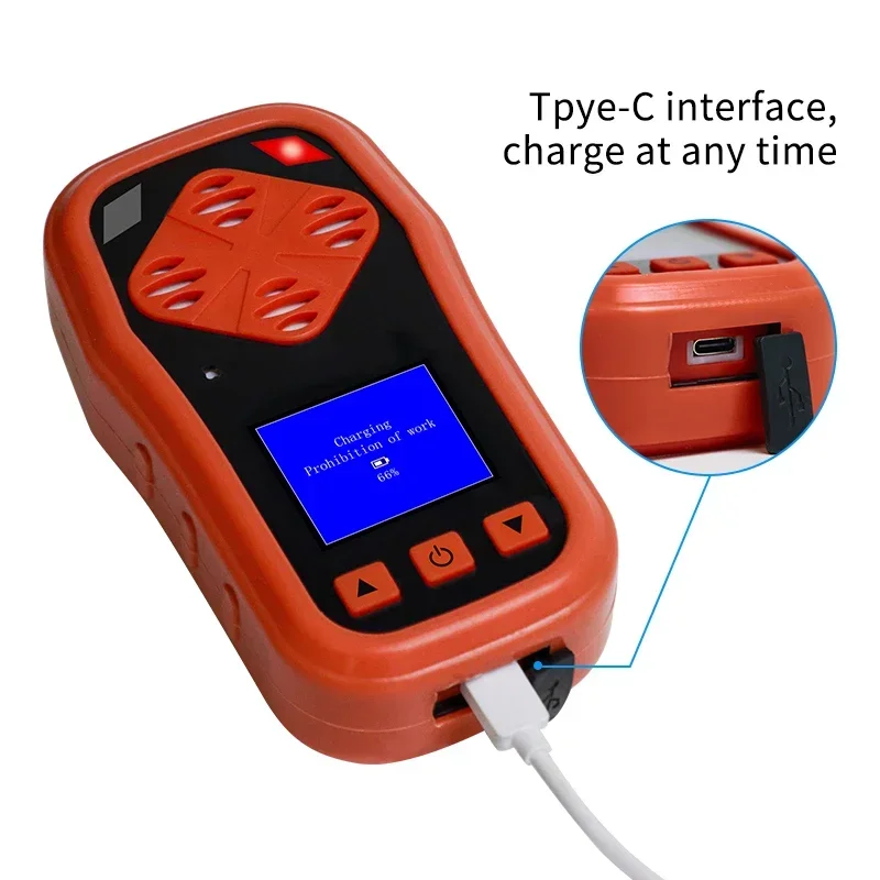 Yaoan 4 em 1 analisador de vazamento de gás tóxico combustível sensor alarme portátil so2 co2 co nh3 ch4 h2 h2s detector de gás