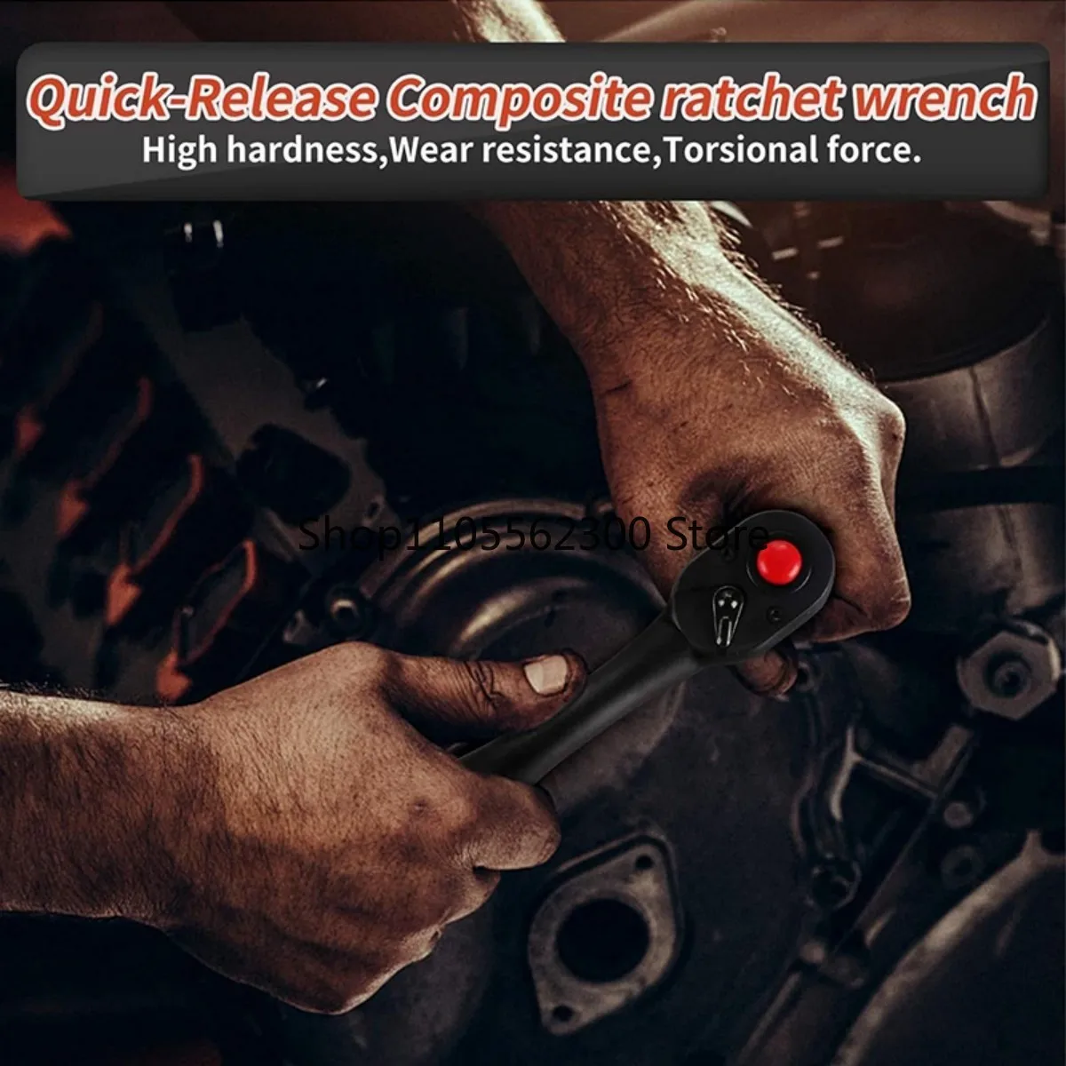 3pcs Heavy-Duty Ratchet Wrench Set with 1/4