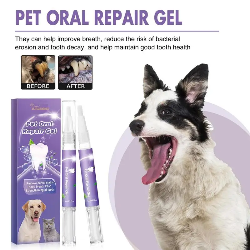 Dog Teeth Cleaning Gel Pet Tooth Paste Teeth Clean Deodorant Cats Oral Solution Puppy Breath Freshener Supplies Pet Accessories