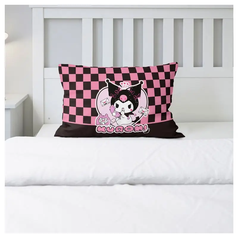 

Kuromi Melody Cinnamoroll Pillowcase Anime Cartoon All Inclusive Single Pillowcase Student Bedding Dirt-Resistant Pillowcase